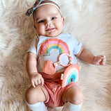 Itzy Pal™ Plush + Teether: Rainbow