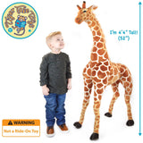 Jani The Savannah Giraffe | 52 Inch Stuffed Animal Plush