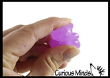 Pack of 6 Gummy Bear Squishy Fidget Pencil Toppers