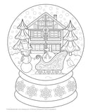 Christmas Coloring Book - Holiday Adult Coloring