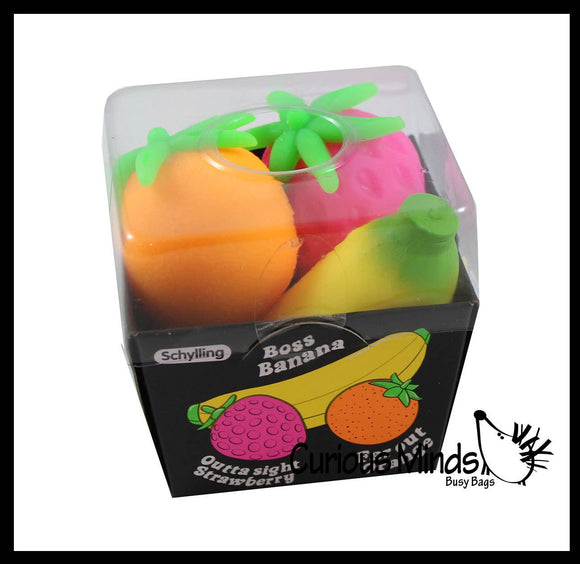 Nee Doh Fruit Basket Soft Fluff- Filled Squeeze Stress