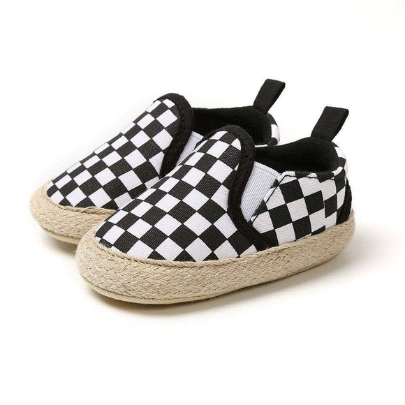 Casual Slip Ons - Checkered: 6-12 Months