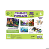 Dynamite Dinosaurs - 4 Pack Wooden Puzzles