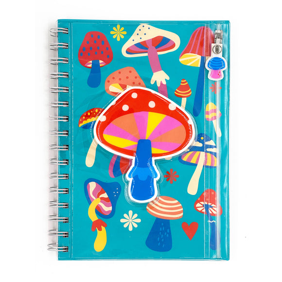 KEEP IT TOGETHER PENCIL POUCH JOURNAL - MUSHROOMS