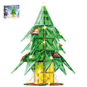 Christmas Tree Magnet Building Tiles - 106 Pieces