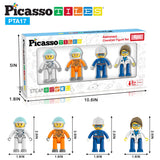 4 Piece Astronaut Character Figure Set