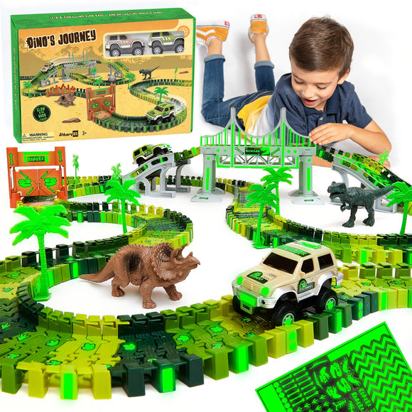 Dinosaur Race Car Track Set