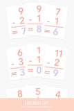 Basic Subtraction Flashcards