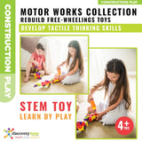 MOTOR WORKS DIY Take-Apart Vehicles Set