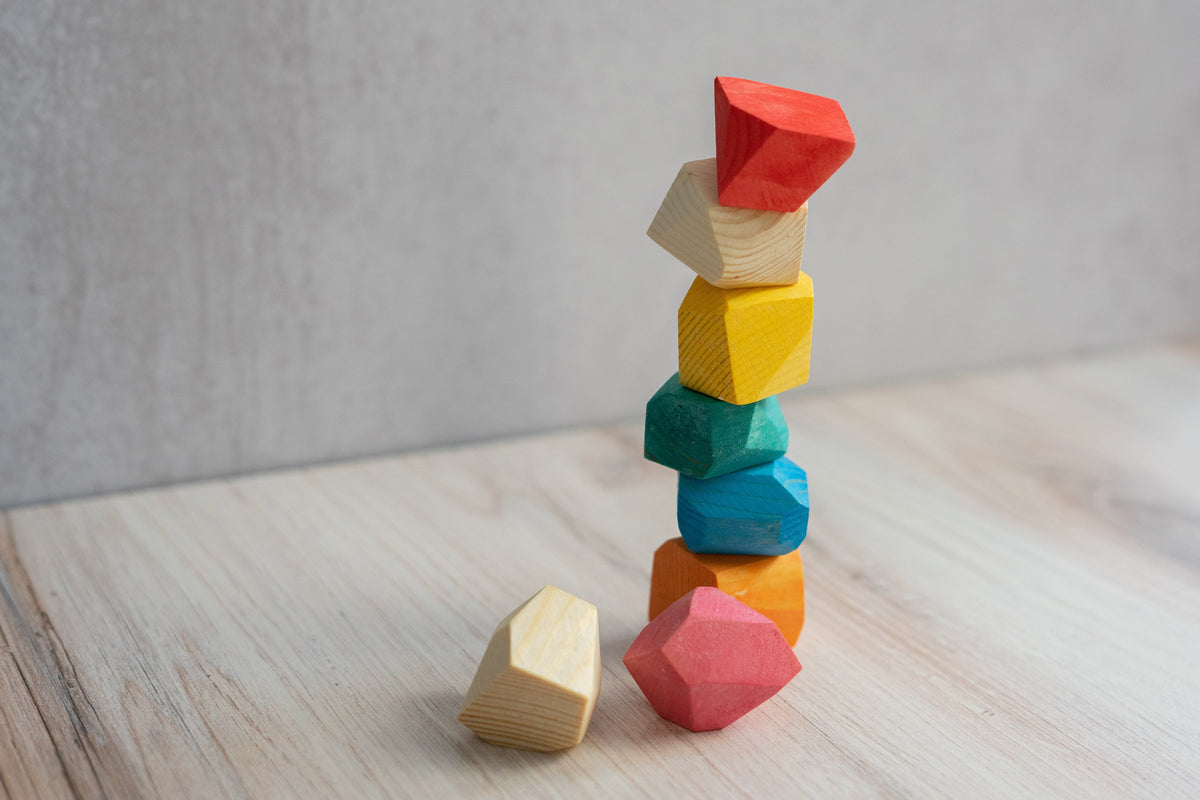 Tumi-ishi Balancing Rock Blocks-6 pieces – Speckled Frog Toys & Books