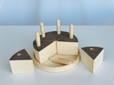 Toy Birthday Cake with Candles