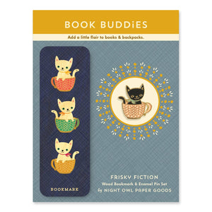Frisky Fiction Gift Set - Bookmark & Enamel Pin