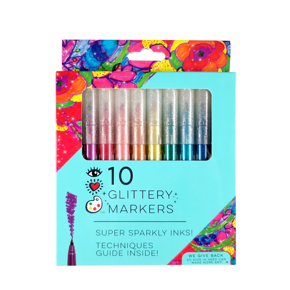 iHeartArt 10 Glittery Markers