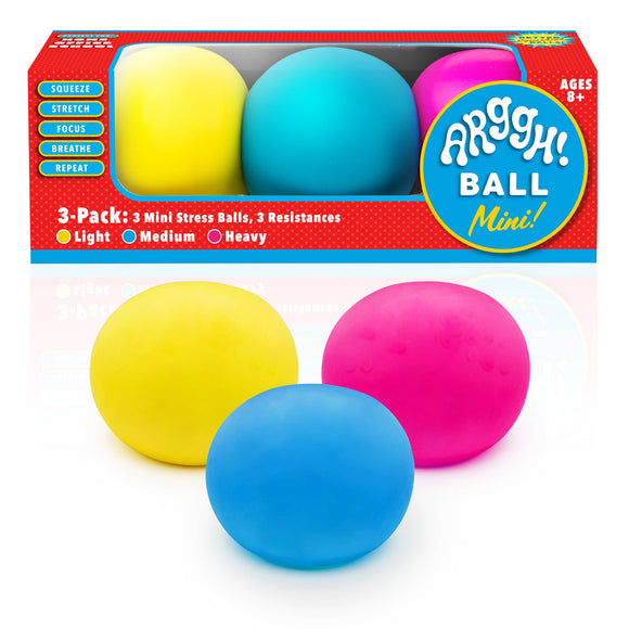 3pk Mini Color-changing Stress Balls Sensory Fidget Toys