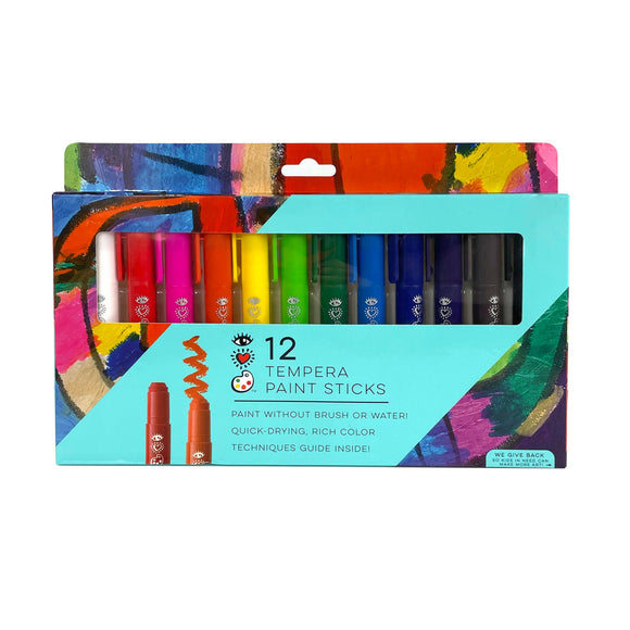 iHeartArt 12 Tempera Paint Sticks