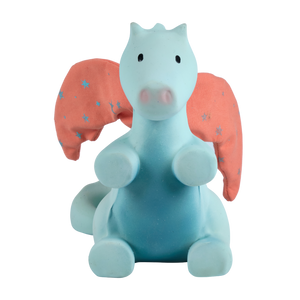 Sunrise Dragon Natural Organic Rubber Rattle & Crinkle Wings