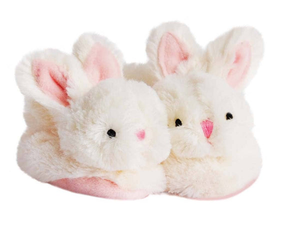 Bunny Baby Booties with Rattle