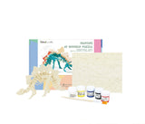 3D Wooden Puzzle with Paint Kit: Stegosaurus