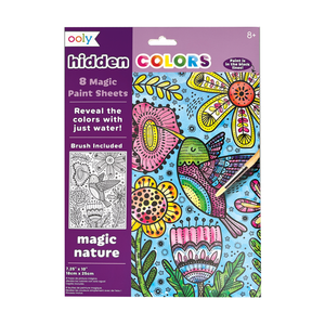 Hidden Colors Magic Paint Sheets- Magic Nature