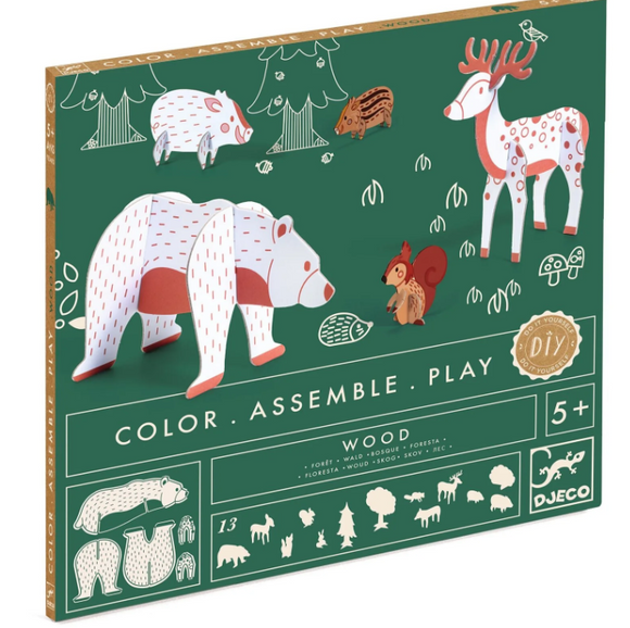 DIY Color, Assemble, Play - Forest