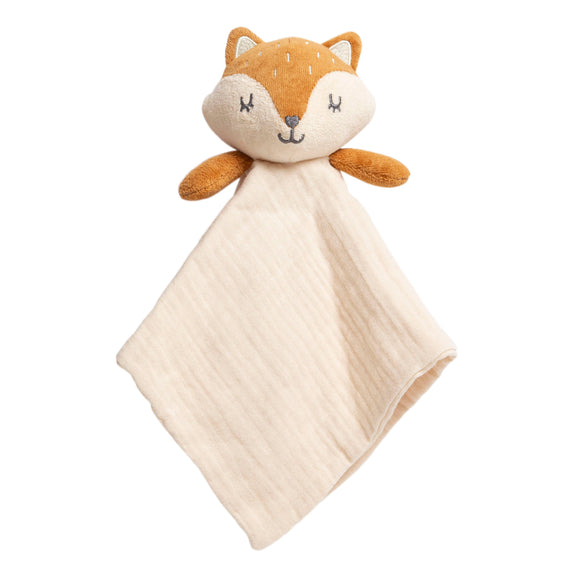 Fox Snuggle Blanket, Organic Cotton Muslin