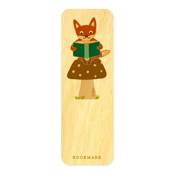 Fox Mini Wood Bookmark