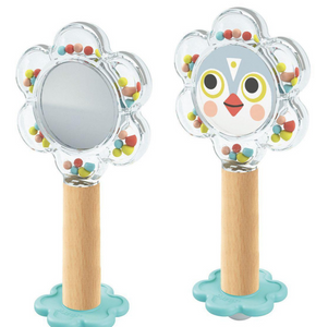 Baby Flower Mirror Rattle