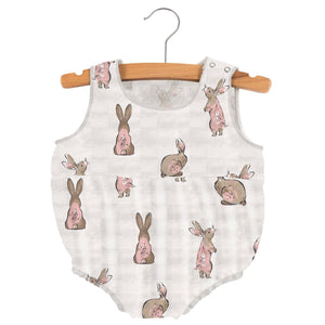 Powder Pink Bunnies Bamboo Mini Bubble