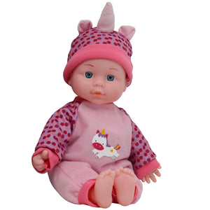 12" Soft Body Talk, Cry & Sing Interactive Baby Doll-Unicorn