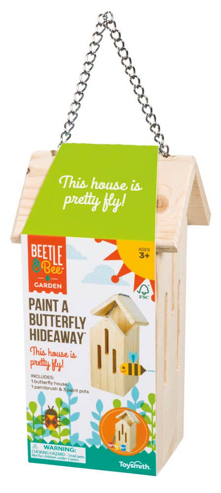 Beetle & Bee Paint-A-Butterfly Hideaway House