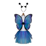 Blue Midnight Butterfly Tutu with Wings