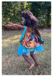 Super Duper Tutu, Cape and Mask - Copper/Teal
