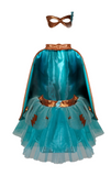 Super Duper Tutu, Cape and Mask - Copper/Teal